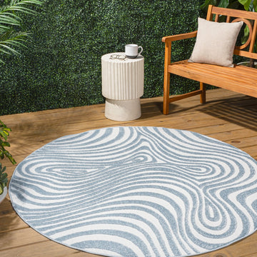 Maribo Abstract Groovy Striped Area Rug
